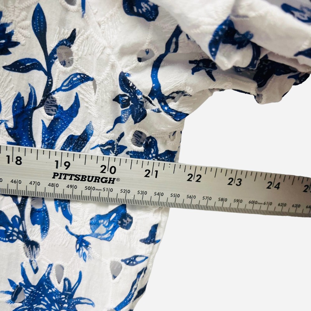 Anne Fontaine Eulalie Maxi Dress Blue Floral - Picture 10 of 11